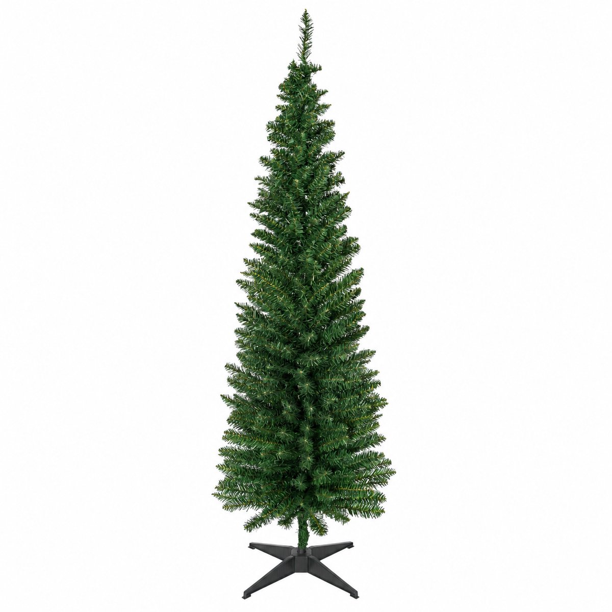 Sello! kunstkerstboom – smalle kerstboom – ruimtebesparend – 390 dicht geplaatste takken – naar wens te vormen – Ø 55 x 180 cm – groen