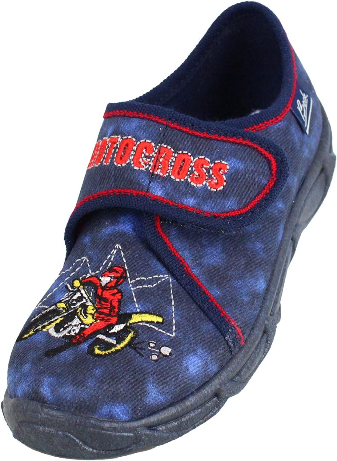 Beck Jongens Slippers Motocross Donkerblauw - Maat 28