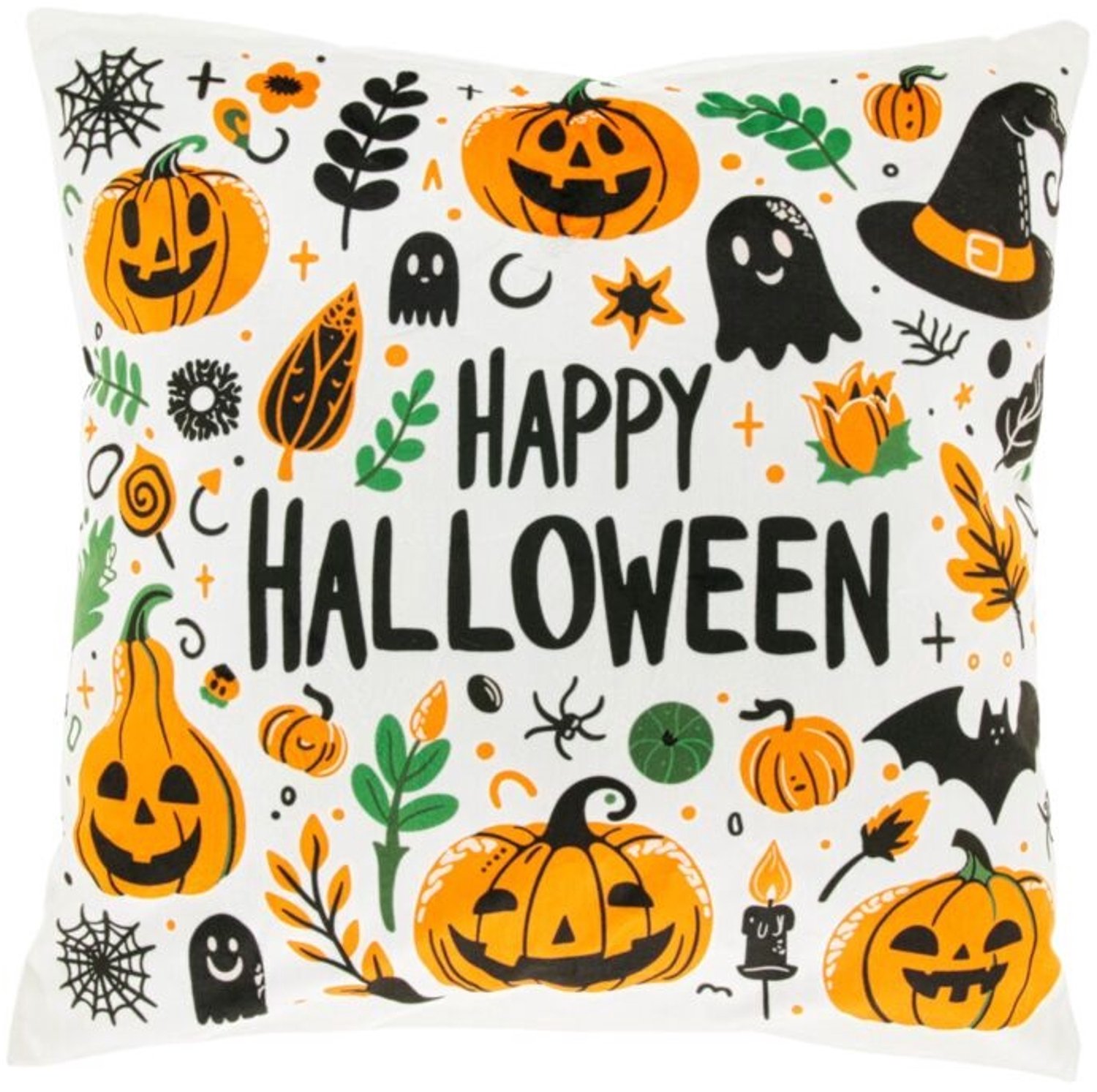 Unique Living Sierkussen Halloween print - dessin 3 - 45x45cm Multikleur