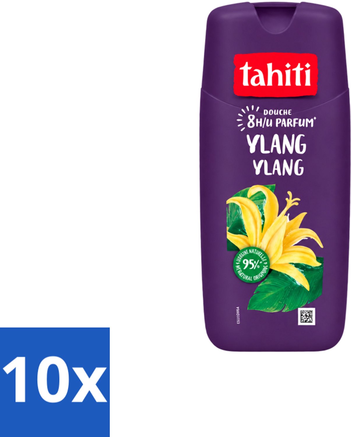 10 x Tahiti – Douchegel – Ylang Ylang - 315 ml - Voordeelverpakking - 10 stuks