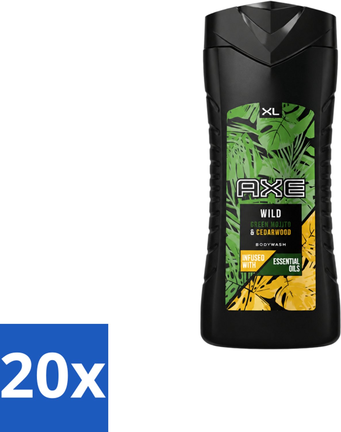 20 x AXE - Douchegel - Wild - 400 ml - Voordeelverpakking - 20 stuks