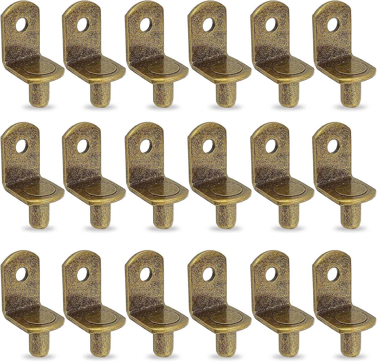 25x L-vormige Plankdragers Roestvrij Staal 5mm Gat