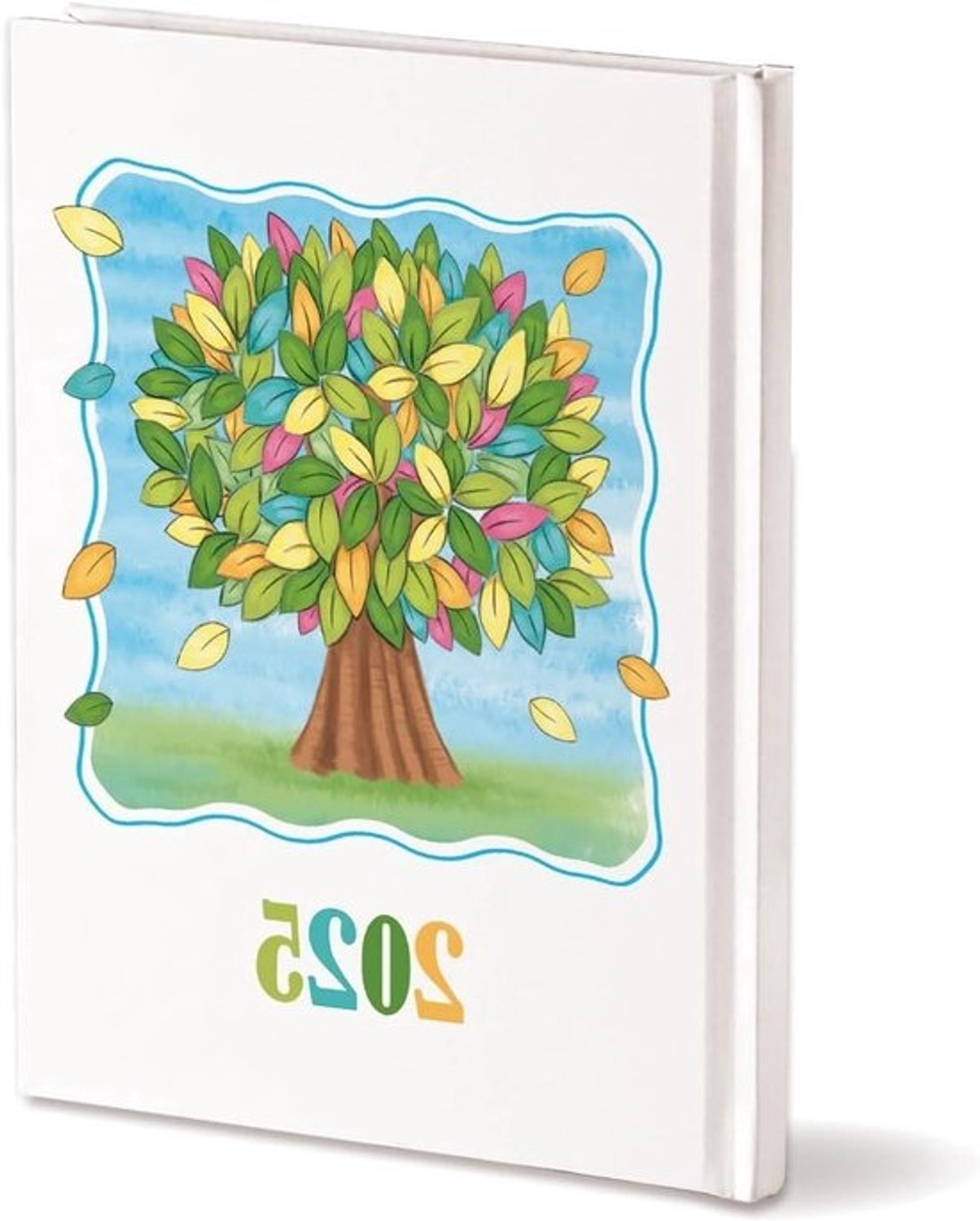 Dagplanner Organizer - Agenda voor 2025 - Dagelijks plannen - Stevige kaft - 15 x 21 cm - Wit