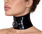 100% Latex halsband met ring voor BDSM activiteiten - Choker