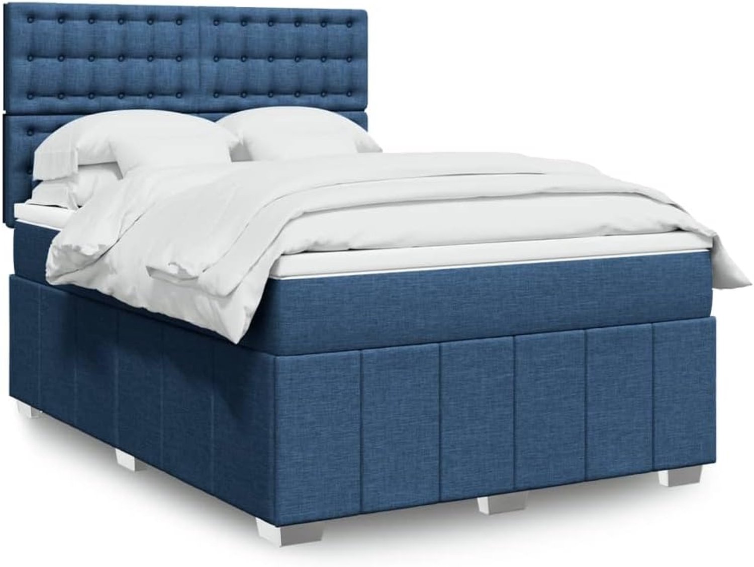 Pocketveringmatras Boxspringbed Blauw 140x200 cm