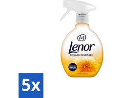 5 x Lenor – Crease Releaser Spray – Summer Breeze – Kreukverwijderaar & Textielverfrisser – 500 ml - Voordeelverpakking - 5 stuks