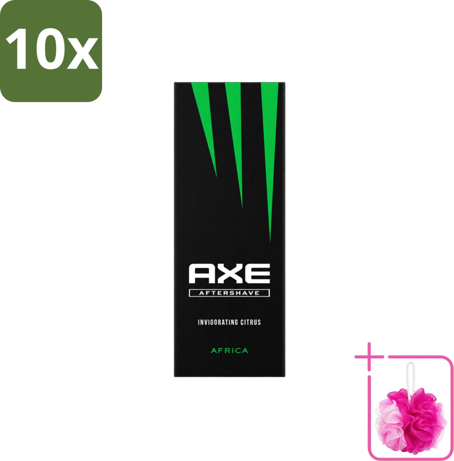 10 x Axe – Aftershave – Africa – 100 ml - Bulkverpakking - Aftershave africa - Douchemop - Aftershave