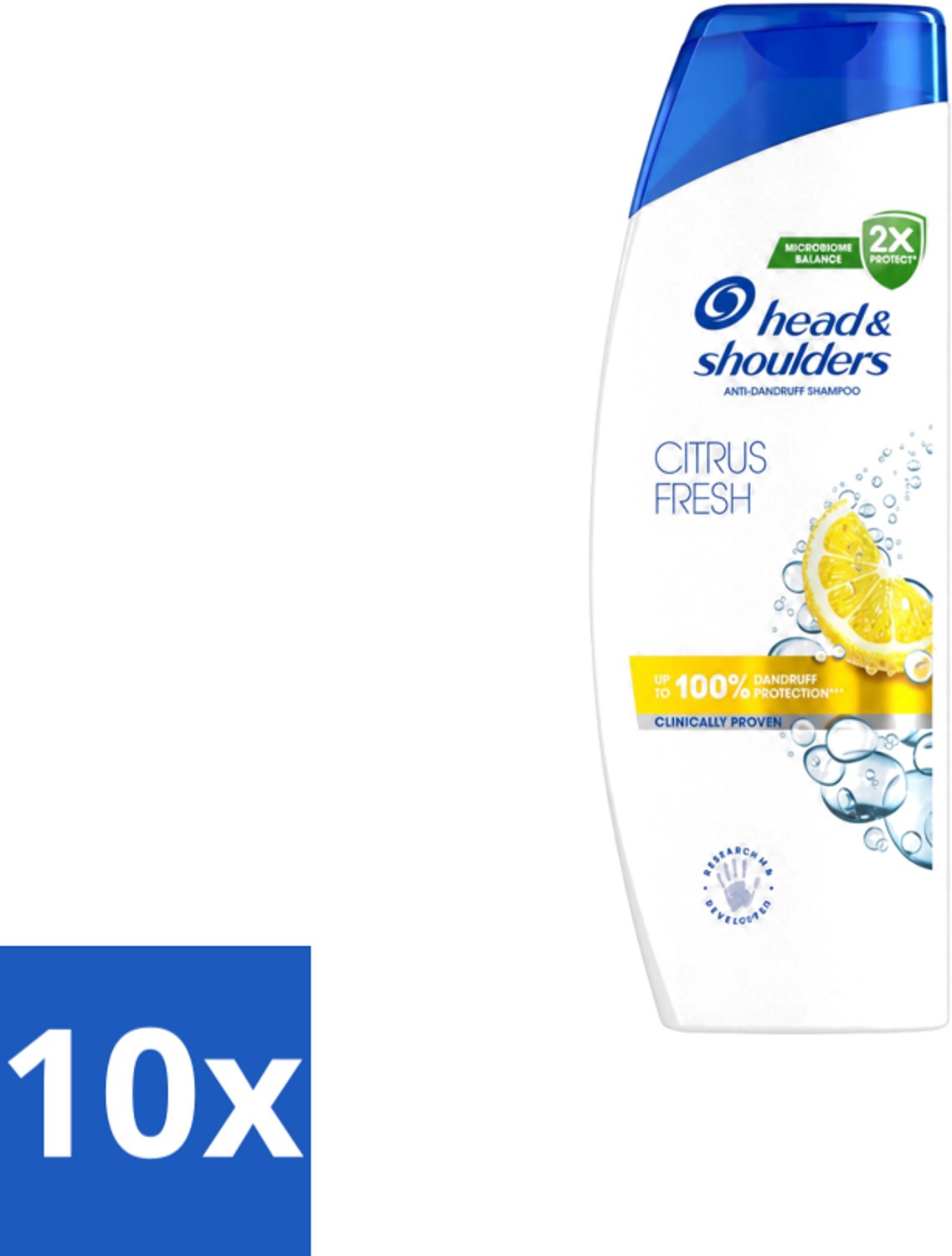 10 x Head & Shoulders - Shampoo - Citrus Fresh - 250ml - Voordeelverpakking - 10 stuks