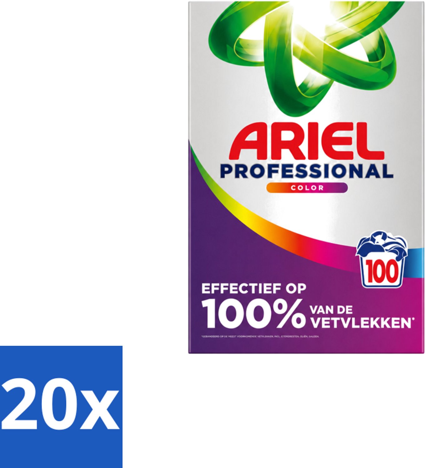 20 x Ariel – Waspoeder – Professional Color – 100 wasbeurten - 5,5 kg - Voordeelverpakking - 20 stuks