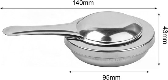 Set van 4 RVS Fondue Branders voor Camping en Picknick met Deksel en Brandstofcontainers — afbeelding 5