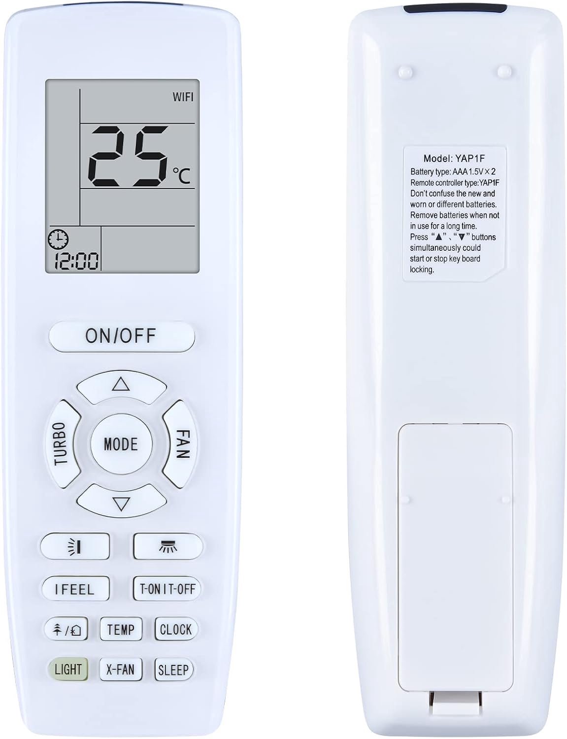 YAP1F airconditioner vervangende afstandsbedieningsset voor Gree airconditioning YAP1F YB1F2 YB1FA YV1L1