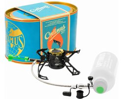 Optimus Nova 125Y - Kookplaat op gas - 6,5 x 14 x 8 mm - Outdoor Kooksysteem - MAGIC™-reinigingsnaald - Nauwkeurige Vlamregeling - Brandt Op Alle Soorten Brandstof - Kooktoestel - Zwart