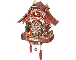Rolife Christmas Cuckoo Clock by ROKR - ROKR Time Art Series - LCB01 - Koekoeksklok - Bouwpakket - Kerst - Klok
