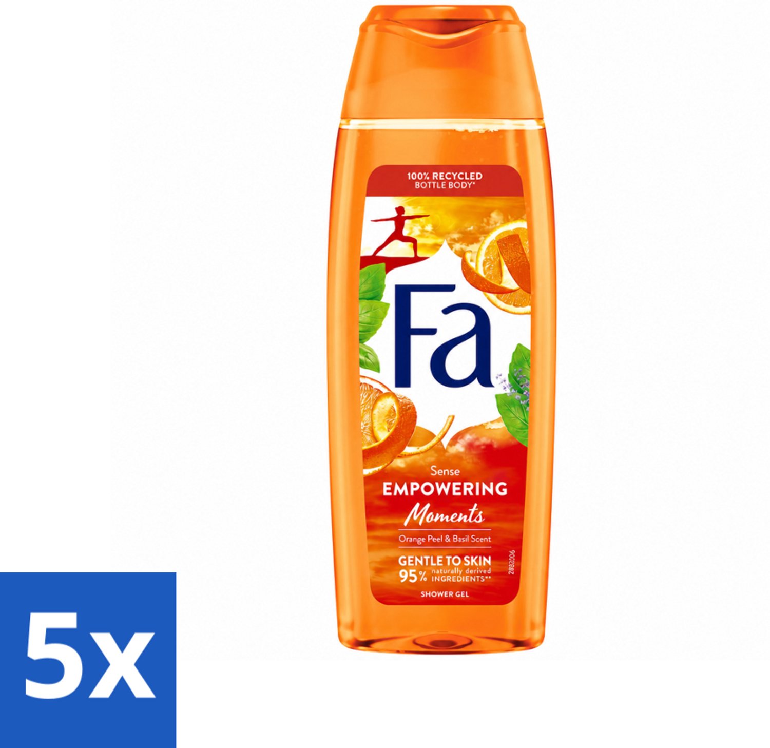 5 x Fa – Douchegel – Empowering Moments – 250 ml - Voordeelverpakking - 5 stuks