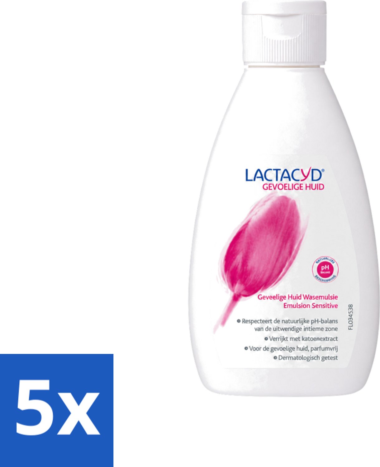 5 x Lactacyd – Sensitive – Extra Mild – 200 ml - Voordeelverpakking - 5 stuks