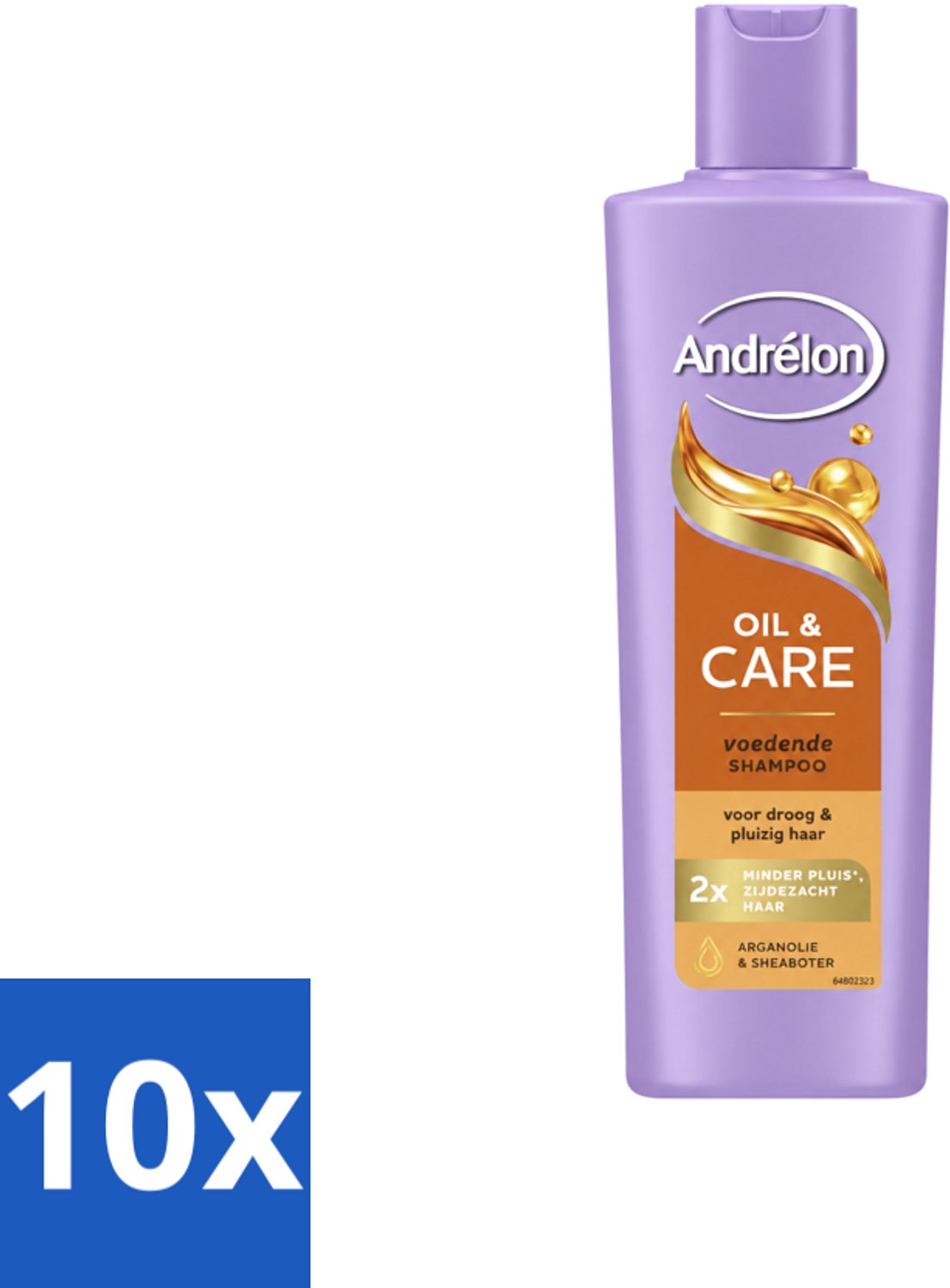 10 x Andrélon – Shampoo – Oil & Care – 250 ml - Voordeelverpakking - 10 stuks