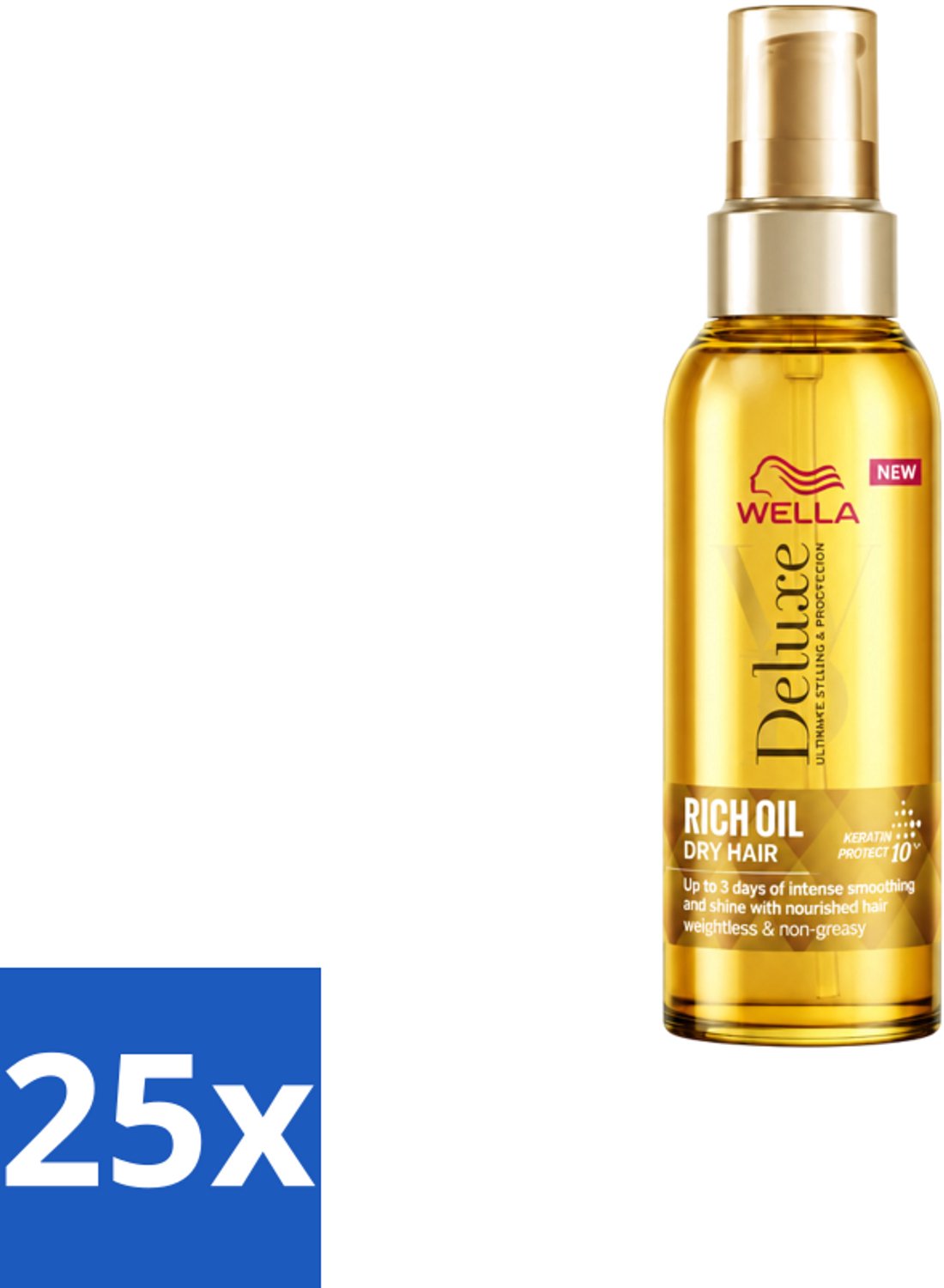 25 x Wella – Deluxe Oil Rich – Haarolie – 100 ml - Voordeelverpakking - 25 stuks