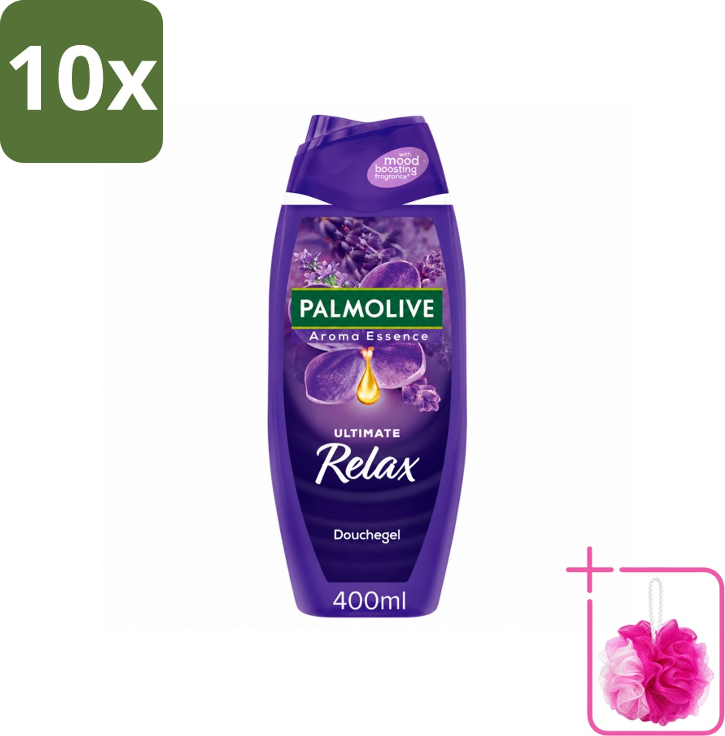 10 x Palmolive - Aroma Essences Ultimate Relax - Douchegel - Ontspannende Geur - 400 ml - Bulkverpakking - Douchegel - Douchemop - Ontspanning
