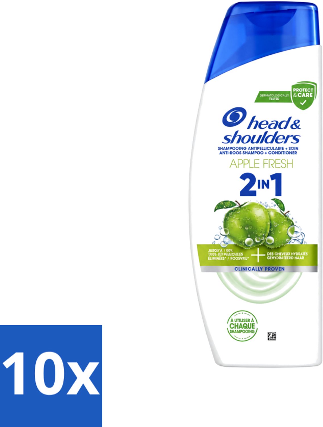 10 x Head & Shoulders – 2-in-1 – Apple Fresh – 300 ml - Voordeelverpakking - 10 stuks