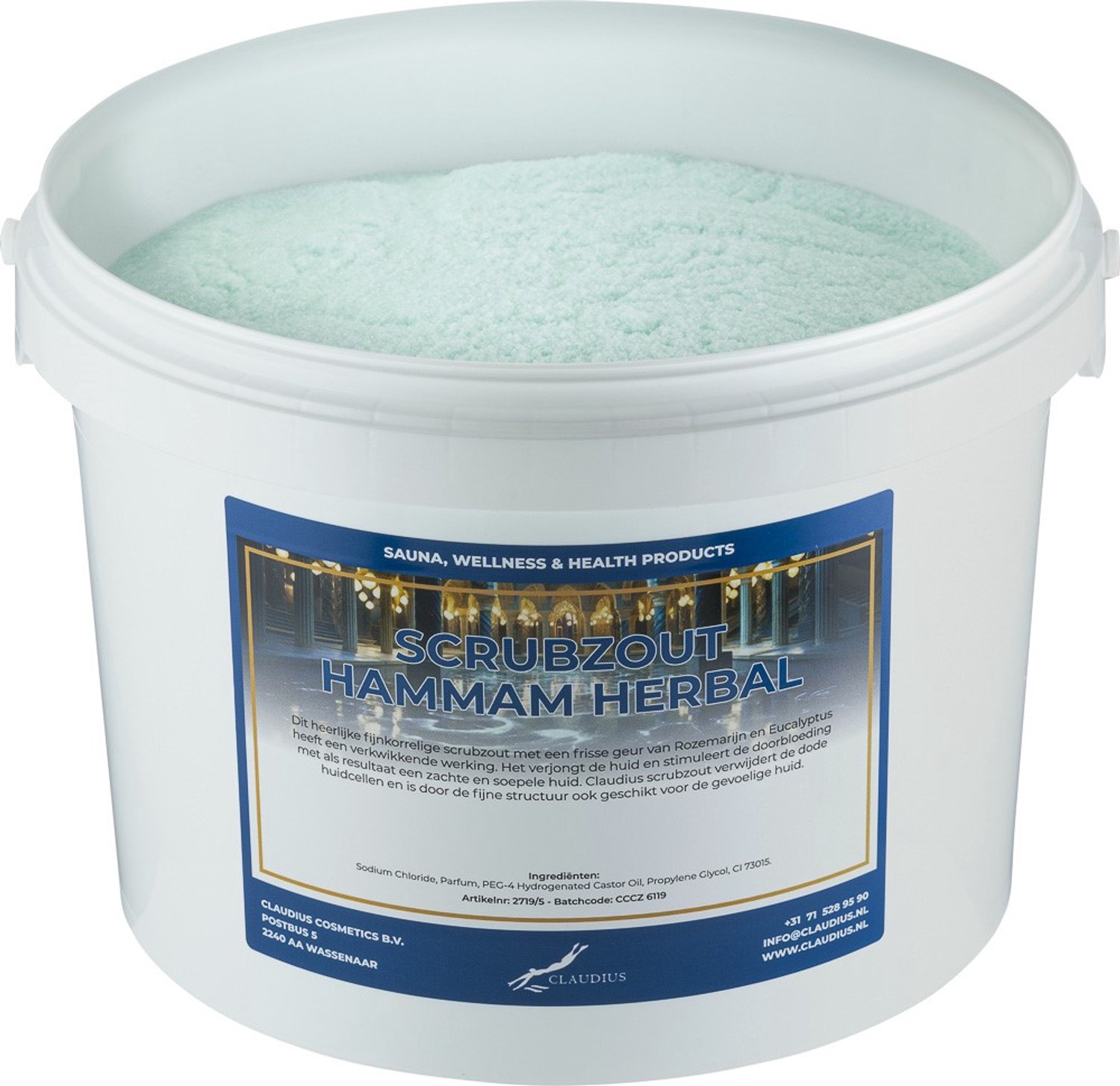 Claudius Scrubzout Hammam Herbal - 20 KG - Hydraterende Lichaamsscrub - Body Scrub