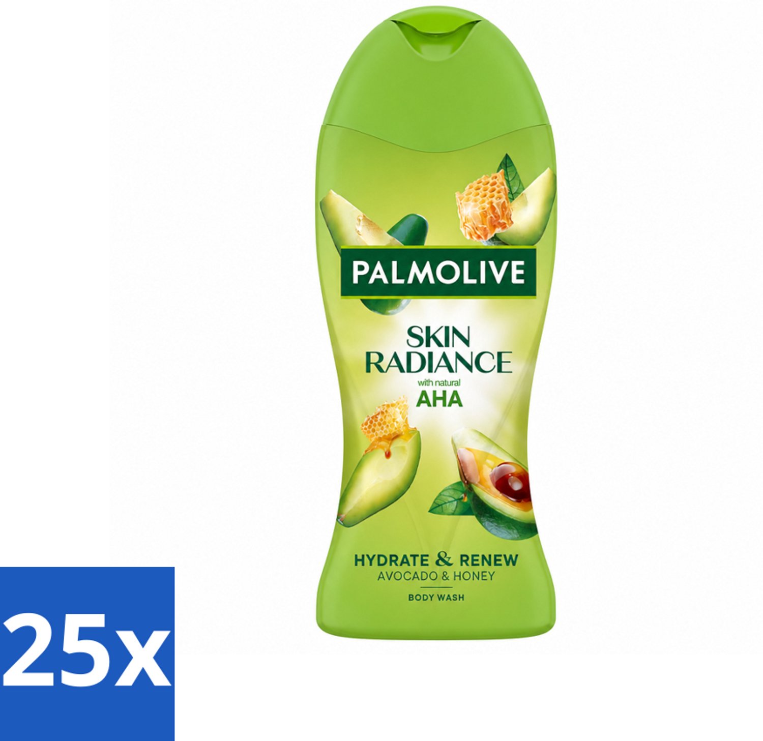 25 x Palmolive – Douchegel – Skin Radiance Avocado Honey – 250 ml - Voordeelverpakking - 25 stuks