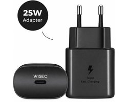 WISEQ USB-C Adapter 25W – Snelle Oplader – Geschikt voor Samsung, Apple & Huawei