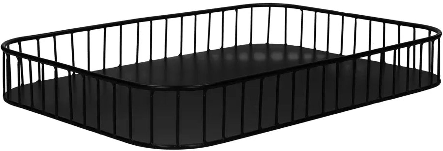 Pomax Rail - Dienblad - Metaal - 50 x 35 x 7 cm - Zwart