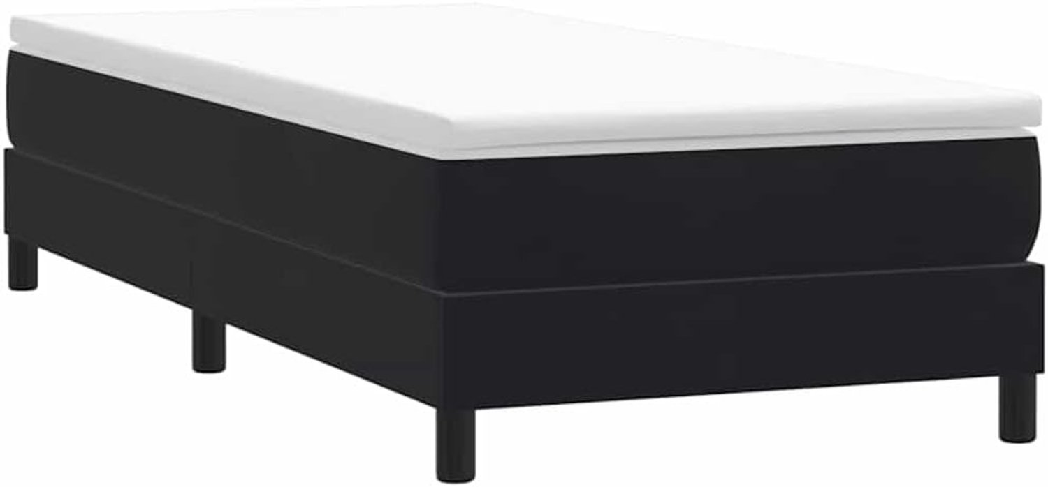 Fluweel zwart 100x210 zonder matras lattenbodem stevige poten voor slaapkamer logeren of gastenverblijf