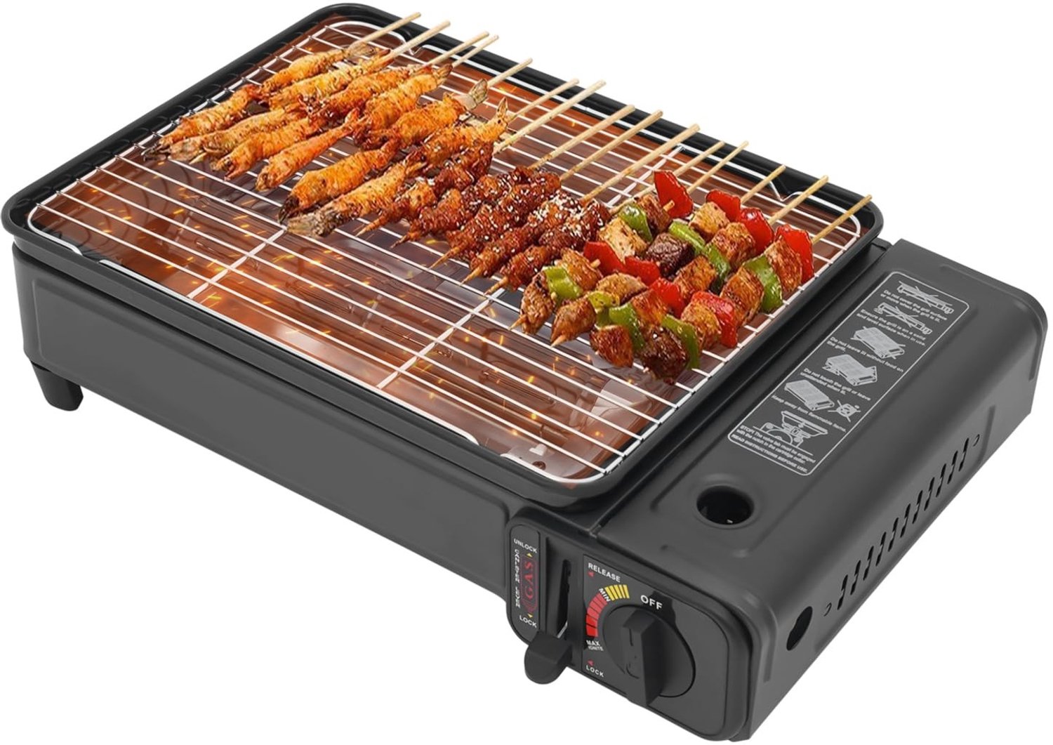 Draagbare Gasgrill voor de Buiten BBQ