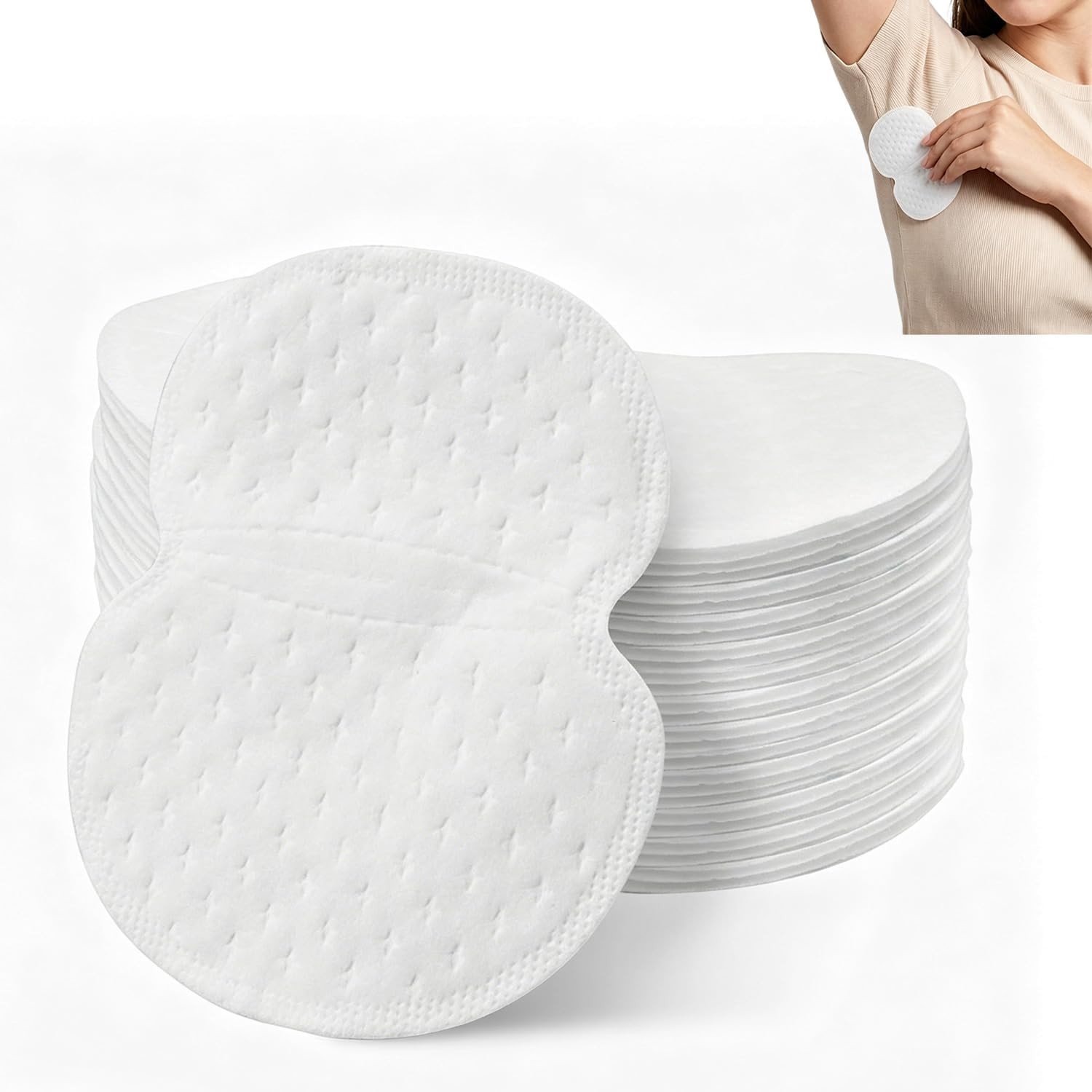 100 stuks zelfklevende okselpads voor dames en heren, onzichtbaar en geurloos, bescherming tegen zweetvlekken en extra comfort
