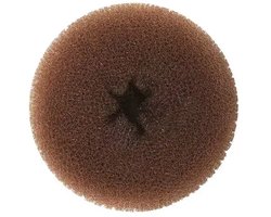 DKS Pro Haardonut Bruin 9cm - Nylon Knot Donut voor Haar, Updo en Bruidskapsels