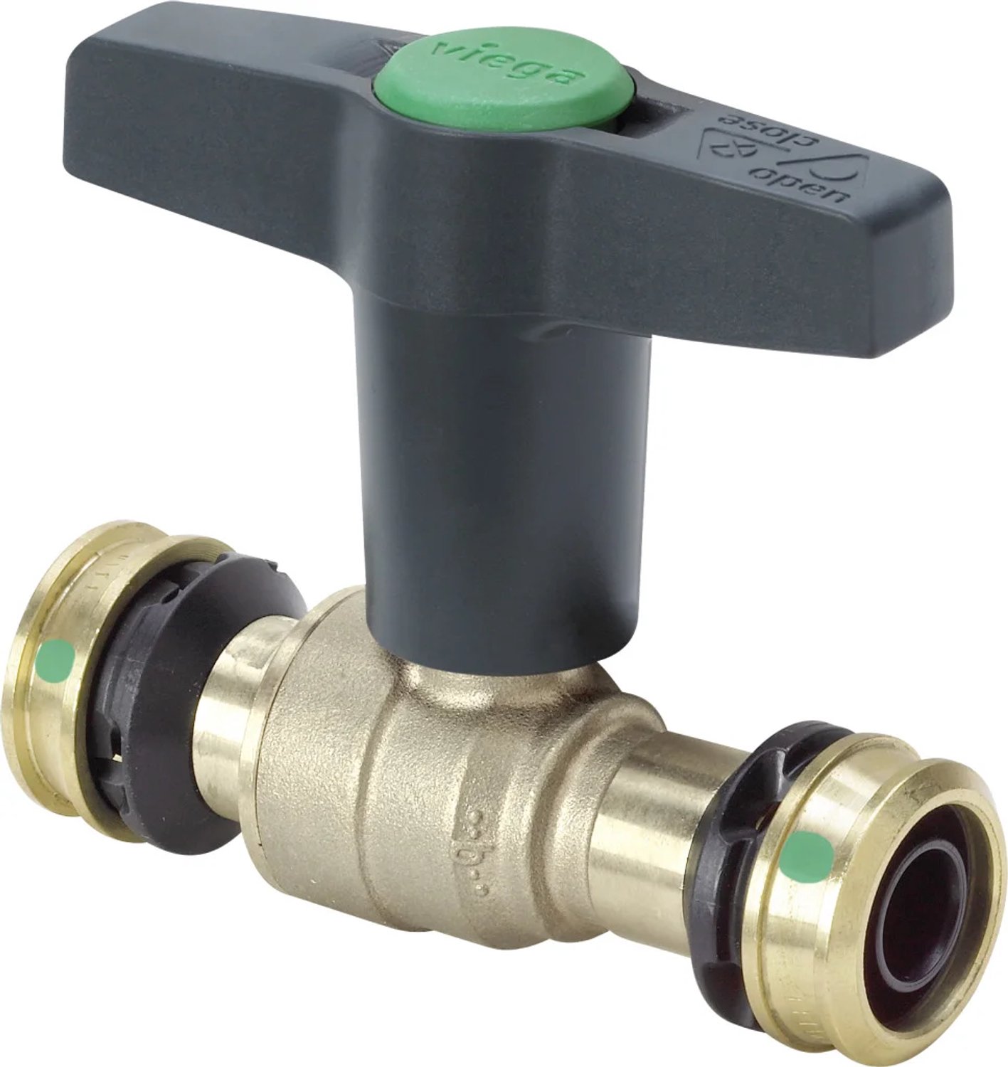 Viega Easytop kogelkraan met SC-Contur siliciumbrons, model 5375 DN: 15 d: 20, 746629
