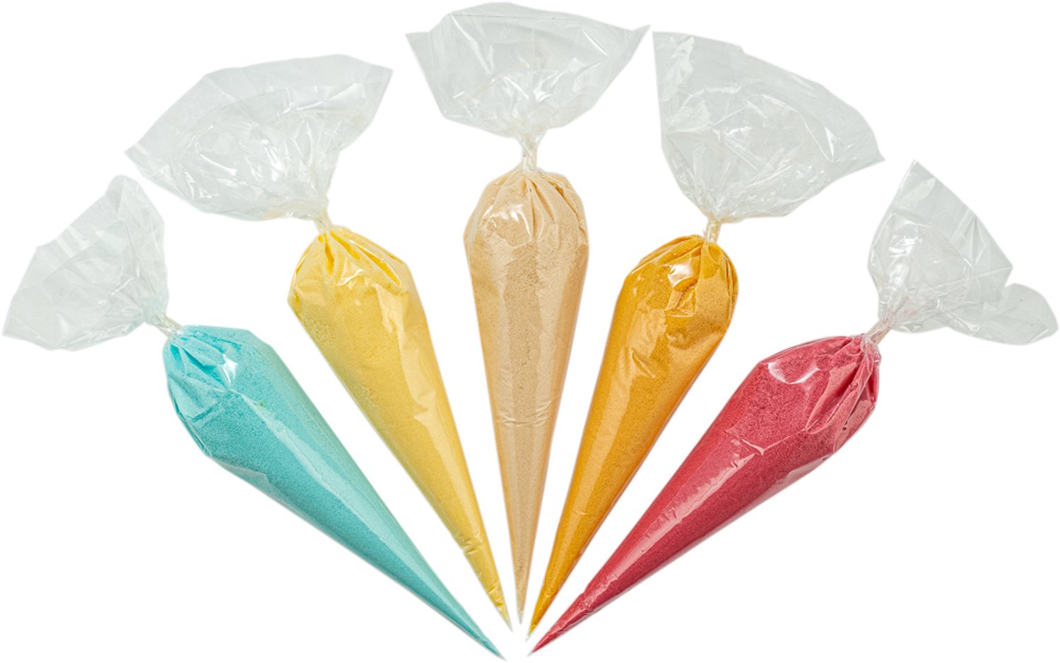 Claudius Scrubzout Rainbow Pastel - 300 gram in puntzak transparant - zen-moment, eucalyptus, opium, lavendel en rozen - Hydraterende Lichaamsscrub - Body Scrub
