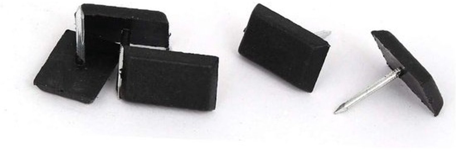 Meubelglijders - Pootbeschermers - Vloerbescherming - Rechthoekig nylon - 18x12mm - Veelkleurig