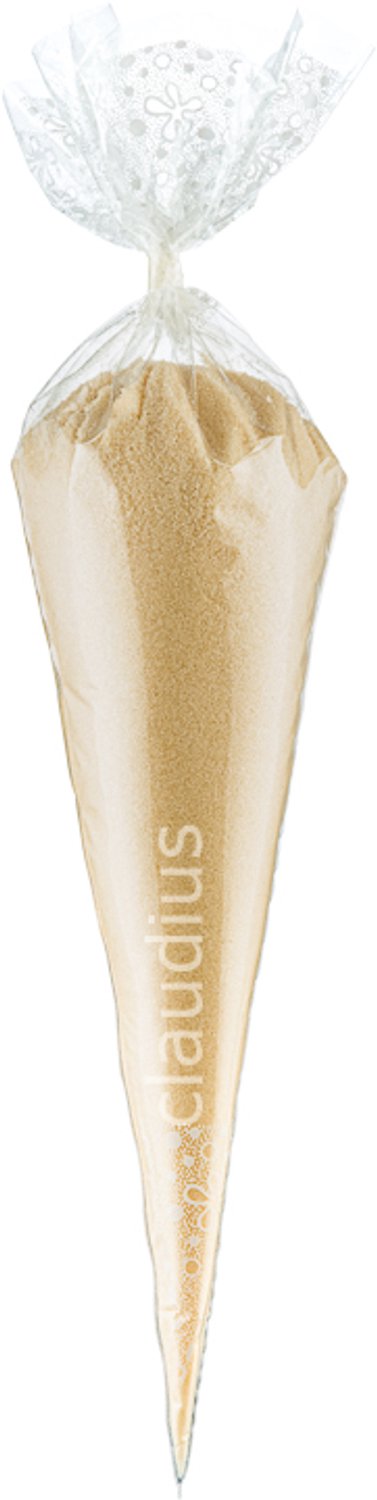 Claudius Scrubzout Amandel - 500 gram in puntzak wit - set van 6 stuks - Hydraterende Lichaamsscrub - Body Scrub