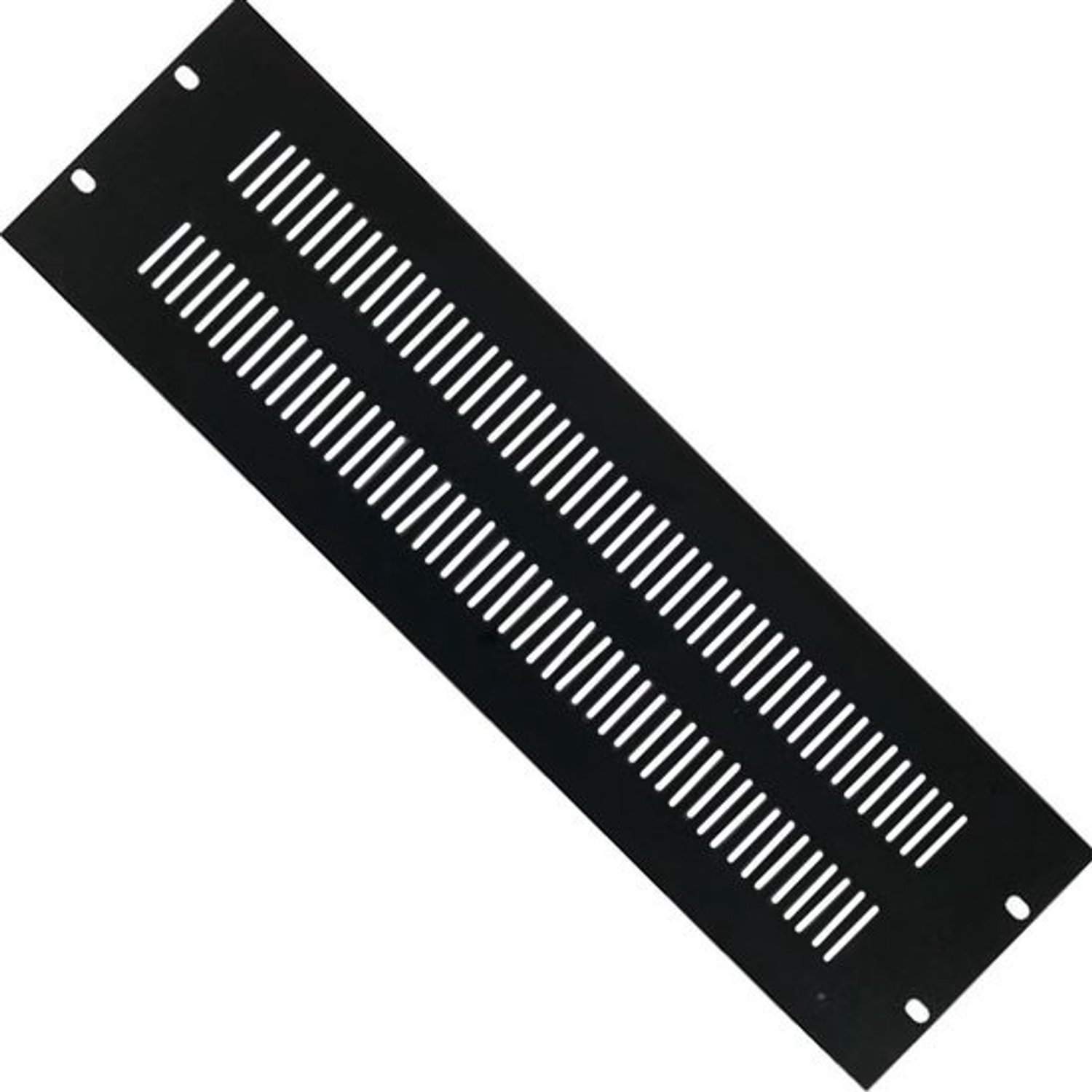 Afdekplaat voor datakast - Inzetmodule als plank - Lege kastopeningen vullen - Verzinkt hoogwaardig staal - 483 cm 3U - Zwart