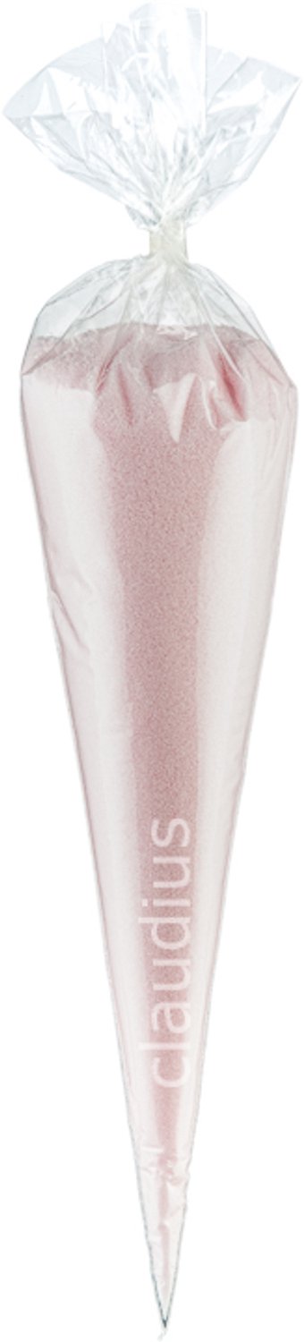 Claudius Scrubzout Rozen - 500 gram in puntzak transparant - set van 6 stuks - Hydraterende Lichaamsscrub - Body Scrub