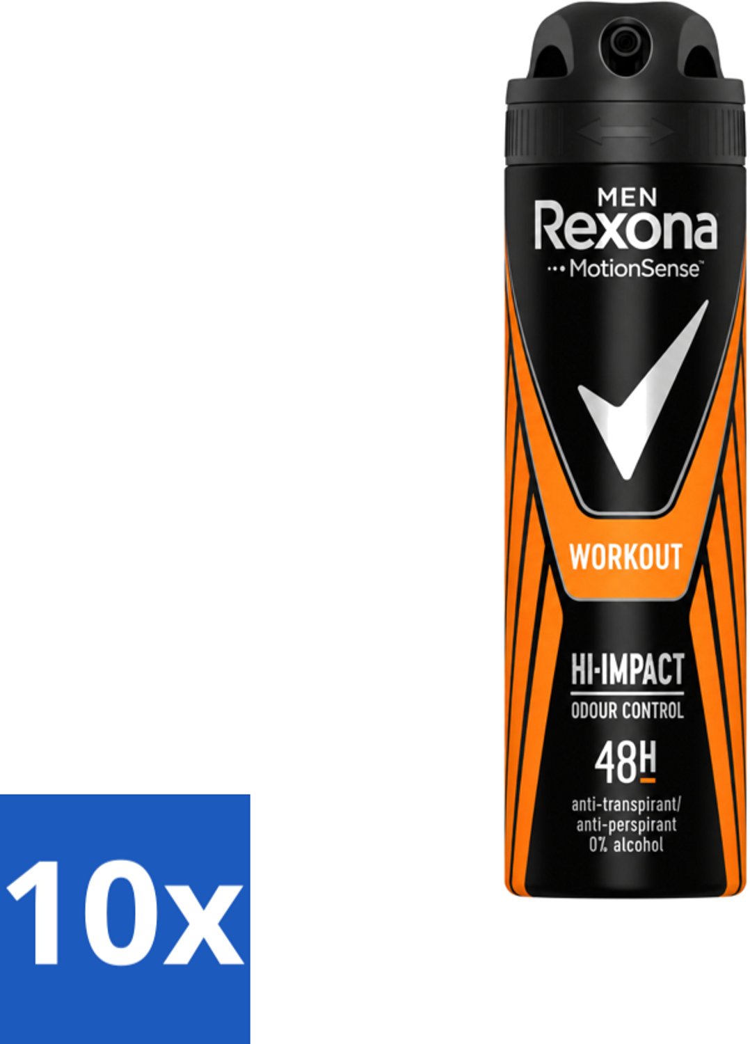 10 x Rexona Men - MotionSense - Deodorant Spray - Anti-transpirant - 150 ml - Voordeelverpakking - 10 stuks