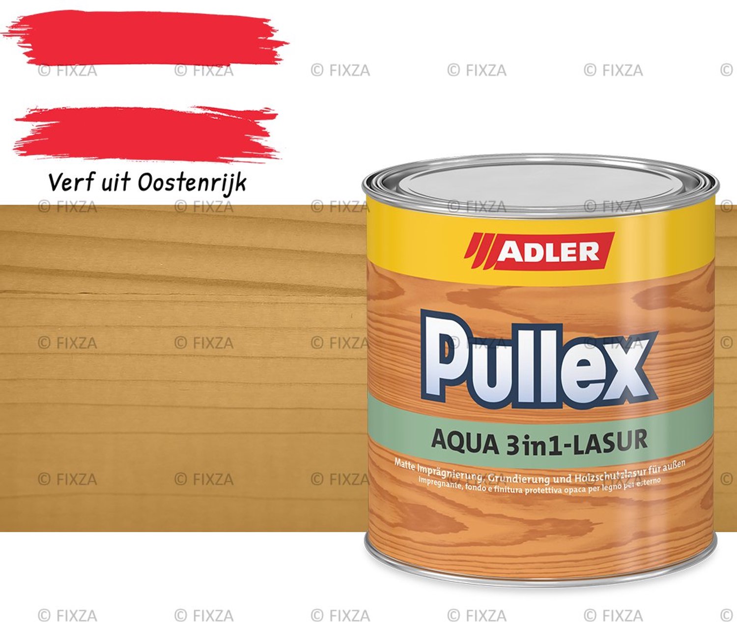 ADLER Pullex Aqua 3in1 Houtbeits Buiten – Transparante Beits – kleur Sternschnuppe – 2,5 liter – Impregneer, Grond- & Eindlaag in 1