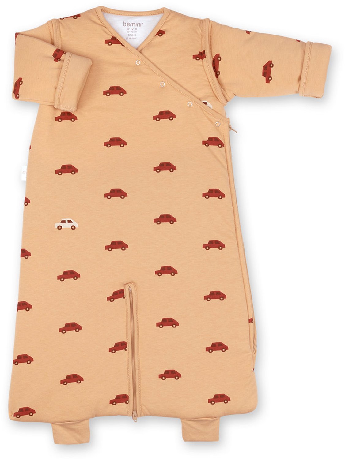 BEMINI Babyslaapzak - MAGIC BAG 4-12m - TOG 3 - Warm cocon - Mario biscotte