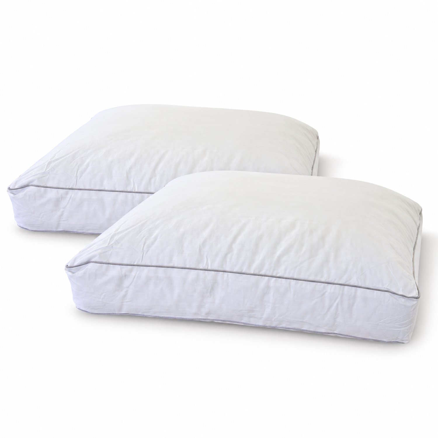 Densi Dreampearl Boxkussen 50 × 60 × 10 cm – 100% Katoenen Tijk – Aanpasbare Vulling - Set 2 stuks