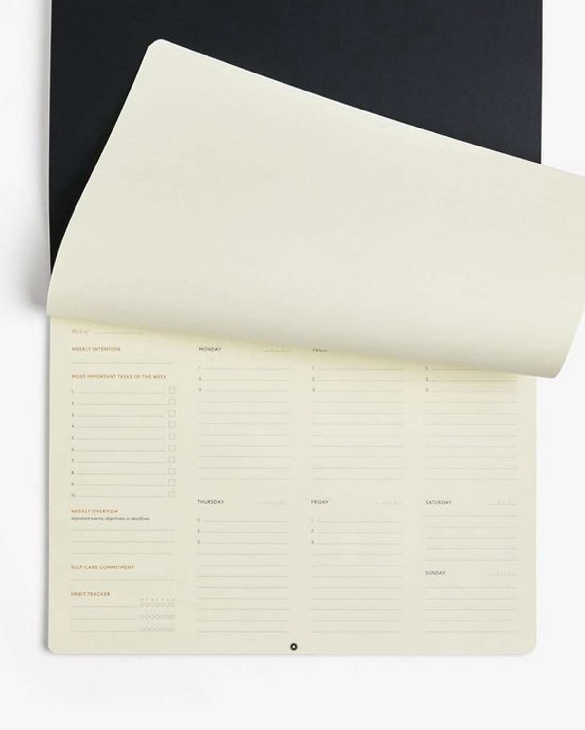 Dagelijkse Planner - A4 Agenda - Meer Productiviteit - Met Habit Tracker - A4 Formaat - Zwart