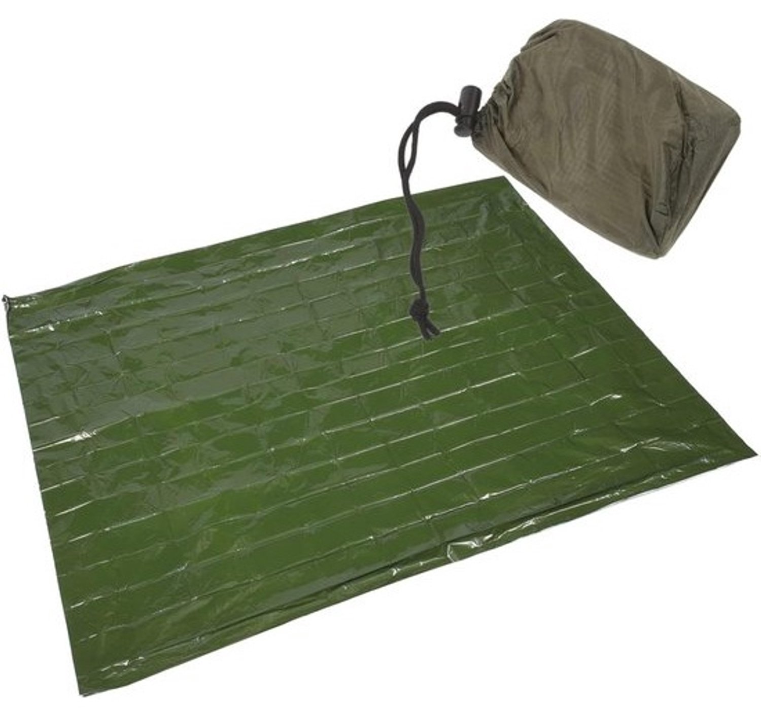 Nooddeken - Thermische deken - Voor buitenactiviteiten - Houdt vocht tegen - 210x130cm - Groen