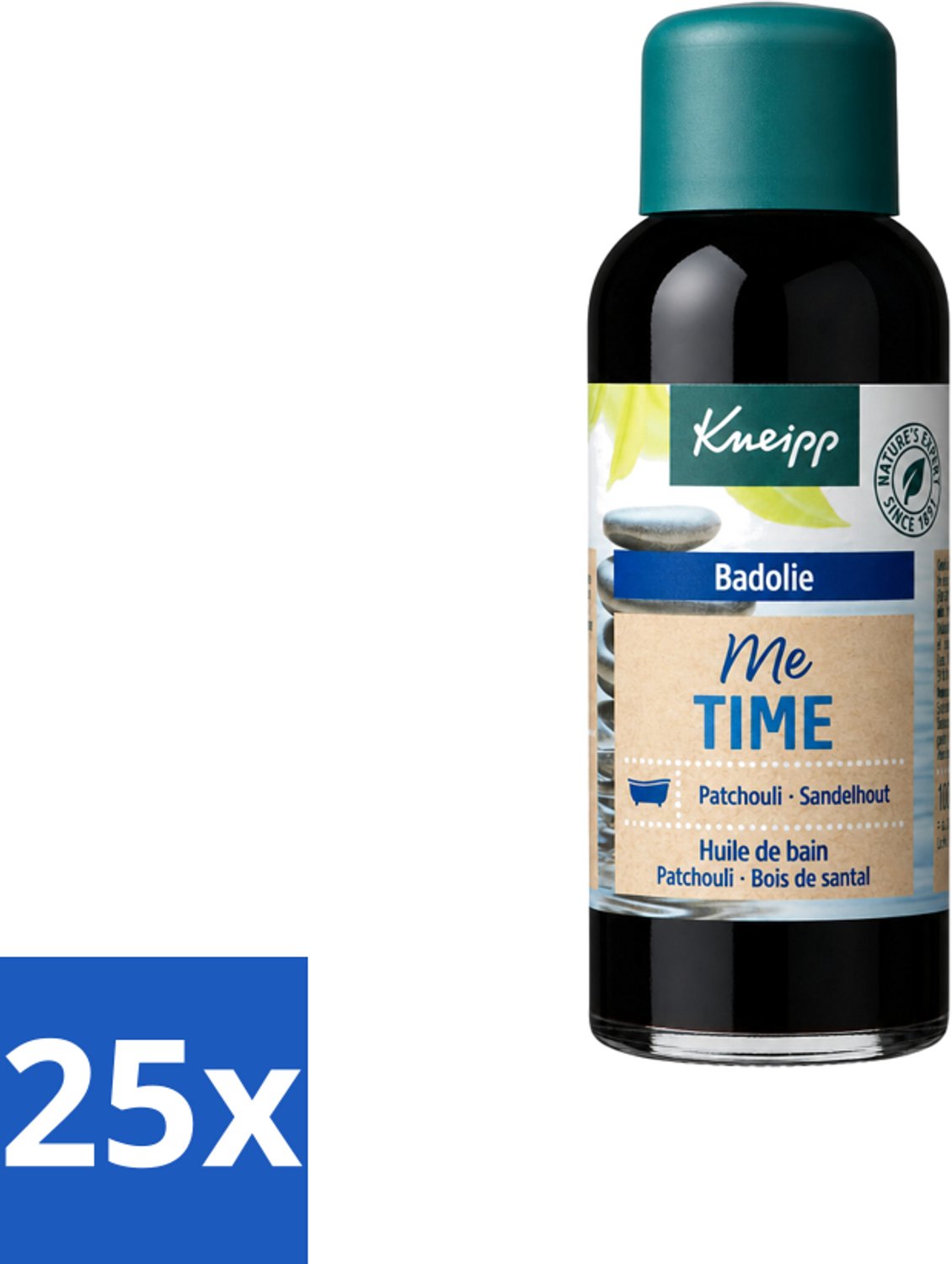 25 x Kneipp - Badolie - Me-Time - Patchouli & Sandelhout - 100 ml - Voordeelverpakking - 25 stuks