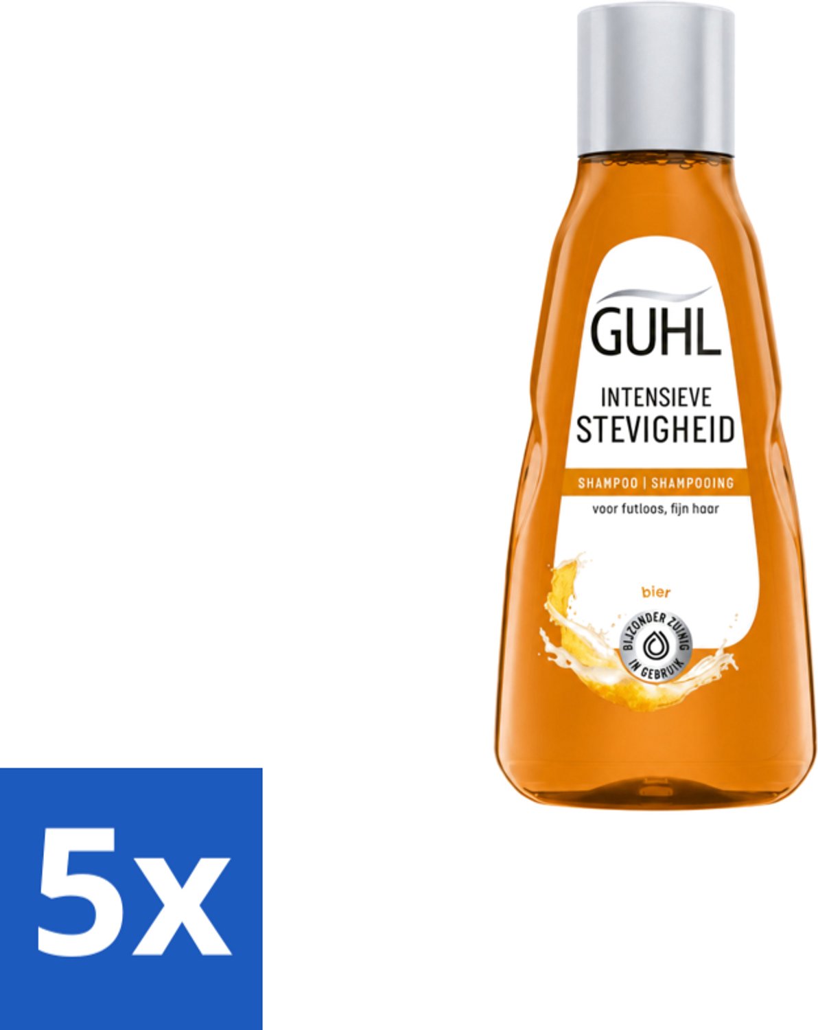 5 x Guhl - Shampoo Mini - Intensieve Stevigheid - 50 ml - Voordeelverpakking - 5 stuks
