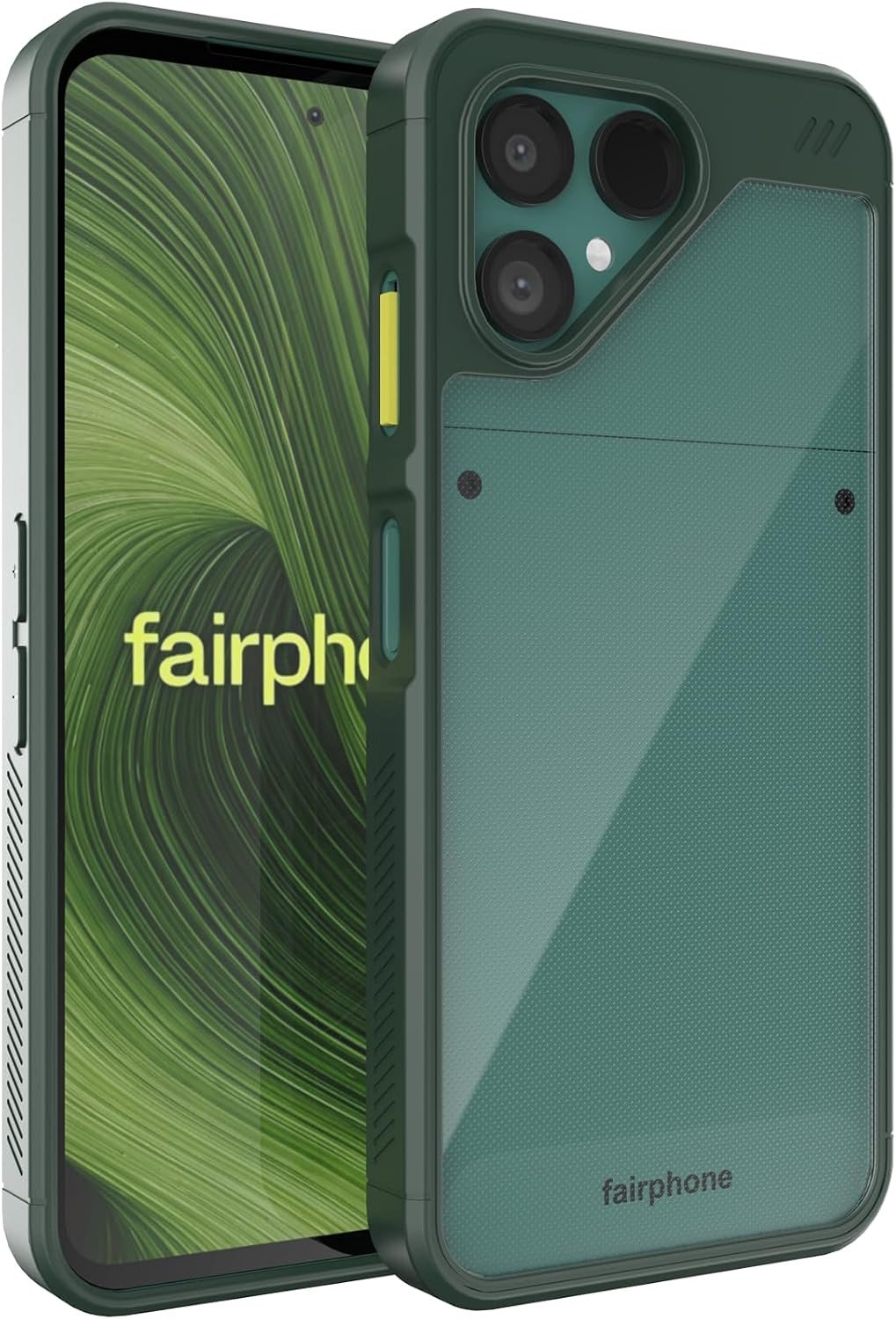 Zandarix Hoesje Geschikt voor Fairphone Gen 6 / Gen 6+ - Militaire Kwaliteit - Schokbestendig - Back Cover Hoesje - Dennengroen