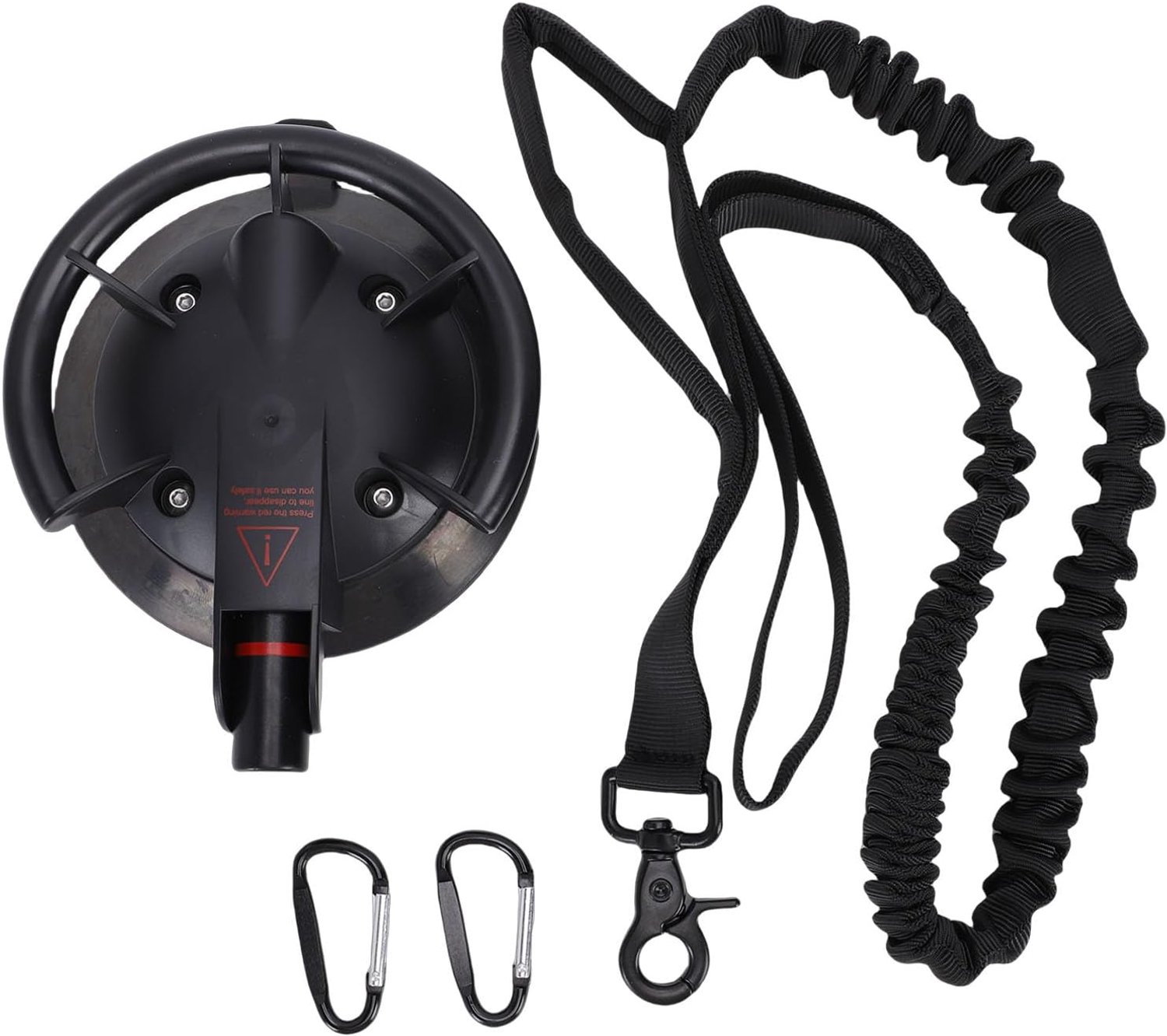 Zuignapketting voor Hondenbaden voor Kleine Tot Grote Honden, Herbruikbare Vacuümpompriemhouder, Robuuste Zuignap met Hoge Elasticiteit Nylon Riem, voor Veilig Baden