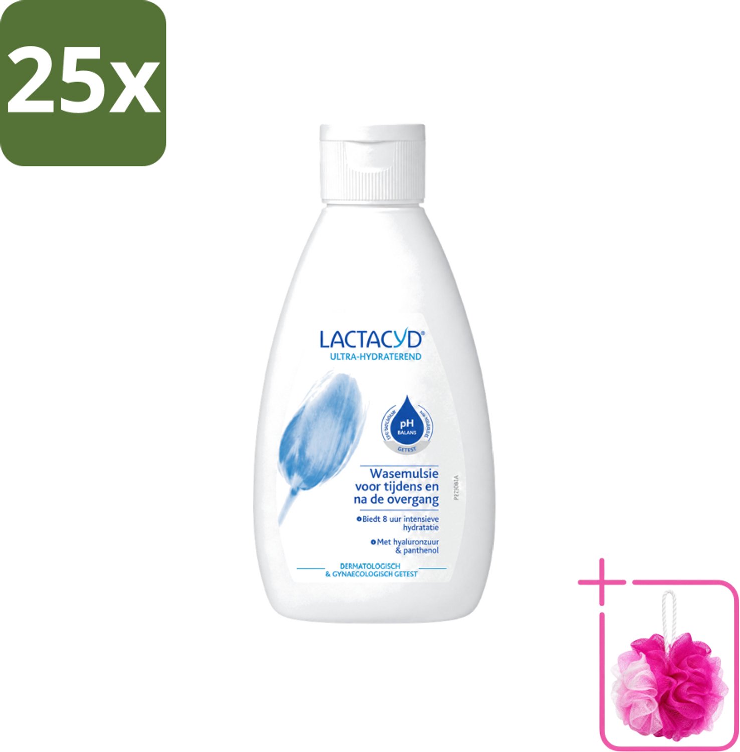 25 x Lactacyd – Ultra Hydraterend – Voor tijdens en na de overgang – 200 ml - Bulkverpakking - Overgang - Douchemop - Hydraatatie