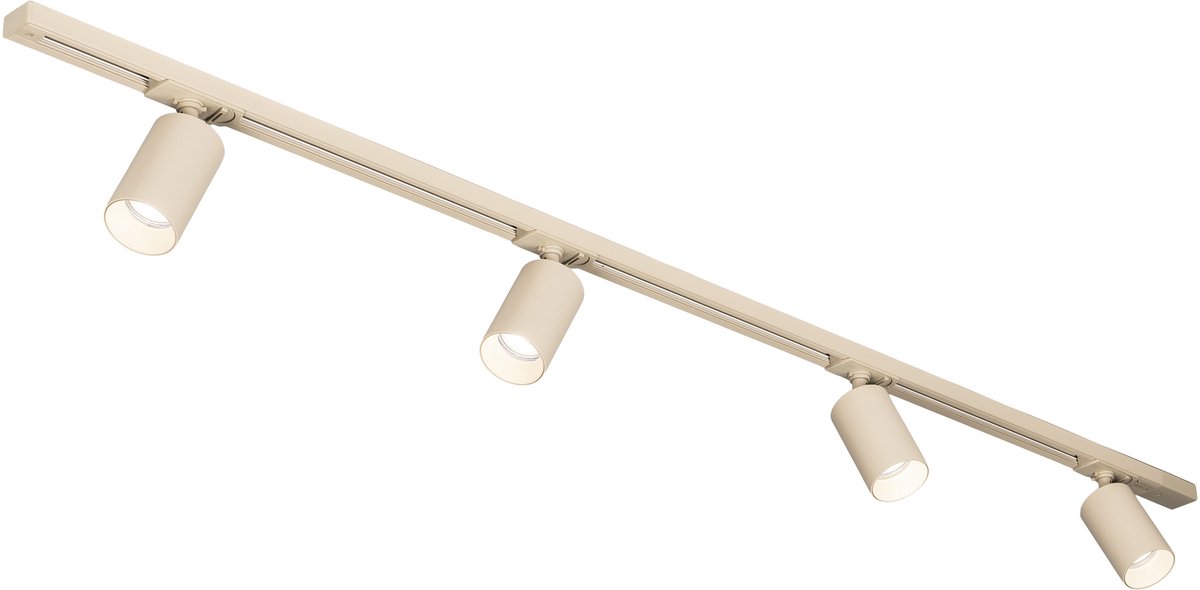 Lumidora Railspot 75829 - AREZZA - 4 Lichts - GU10 - Beige - Zand - Metaal