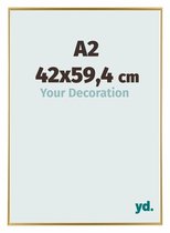 Your Decoration - Fotolijst A2 42x59,4 cm - Kunststof - Goud - Evry